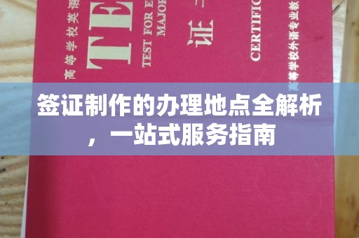安源签证制作的办理地点全解析，一站式服务指南