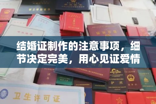 安源结婚证制作的注意事项，细节决定完美，用心见证爱情